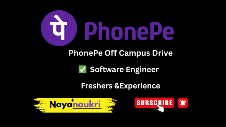 PhonePe Careers 2025: Off Campus Drive for Software Engineer Role