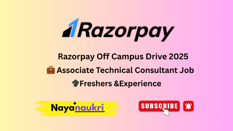 🔔 Razorpay Off Campus Drive 2025 | Freshers